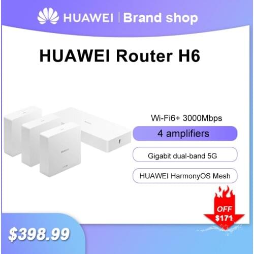 New Huawei Router H6 HarmonyOS mesh wifi gigabit router H6 Pro Wi-Fi 6+ 3000 Mbps full coverage Dual frequency 4 Amplifiers