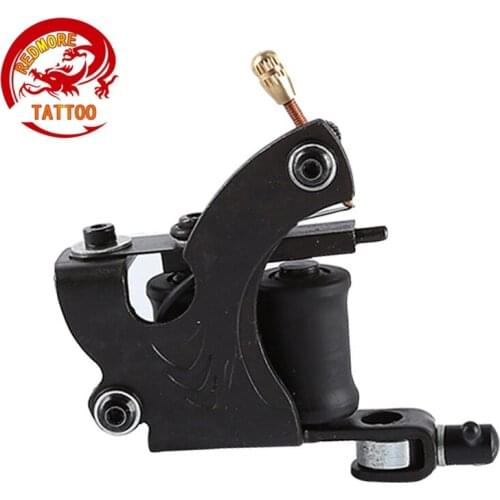 Best Coil Tattoo Machine gun Tattoo Machines 10 Wrap Coils Tatoo Gun Steel Tattoo Frame For Shader Liner BA-TM-8888