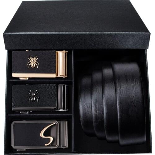 Fashion Designers Men Automatic Buckle Leather Luxury Belts Business Male Alloy Buckle Belts For Men Ceinture Homme DiBanGu