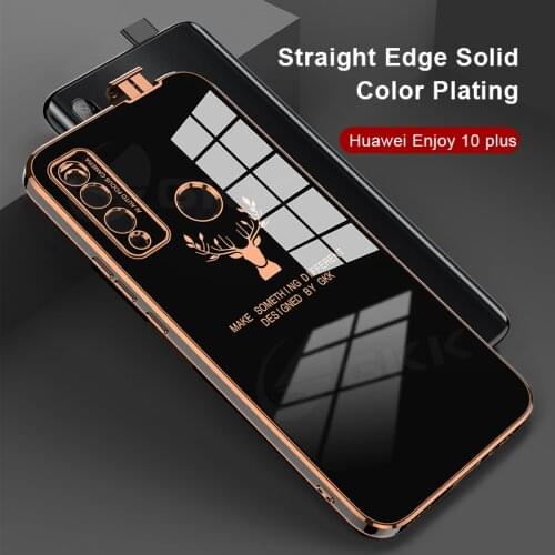 GKK Original Case For Honor 9X Pro Y9S Case Luxury Plating Square Shockproof Soft For huawei Y9 Prime P Smart Z 2019 Cover Case