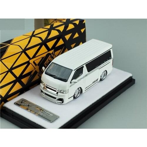 Error 404 1:64 Toyota Hiace Dynast White Resin Model Car