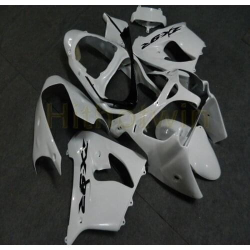 Custom motorcycle cowl for ZX-9R 2000 2001 ZX9R 00-01+Free bolts+ white ABS motorcycle Fairings
