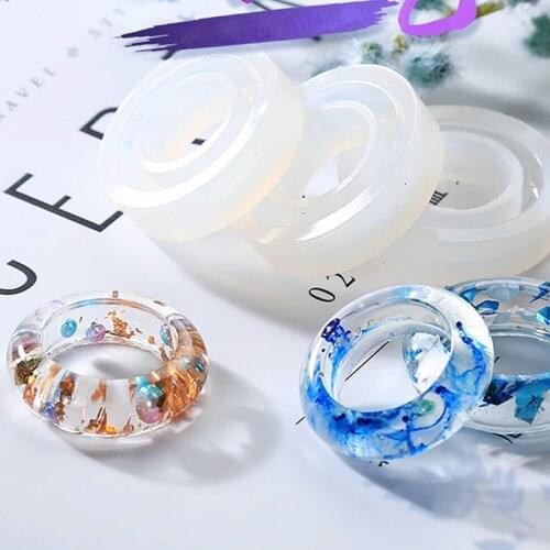 Transparent Crystal Silicone Mould DIY Resin Decorative Craft Arc Ring Mold Type Epoxy Resin Casting Molds For Jewelry Making