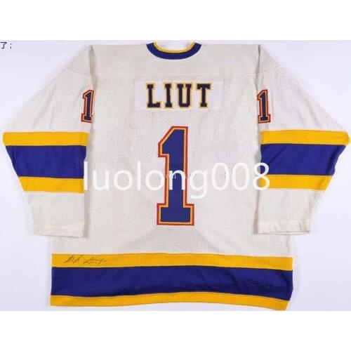 Rare Vintage 1984-85 Mike Liut St. Louis Hockey Jersey Embroidery Stitched Customize any number and name Jerseys