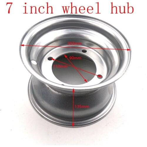 Szie 16X8-7 16*8-7 inch vacuum rims Go-Kart accessories 7 inch ATV wheel hub for Modified 4 wheeled vehicle, ATV