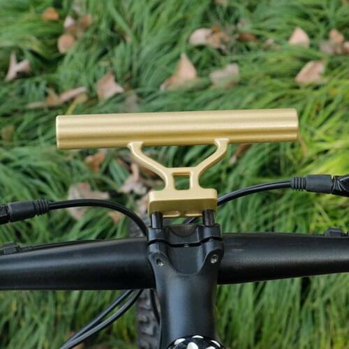 15CM Aluminum Alloy Bicycle Handlebar Extender Mountain Bike Bicycle Front Light Bracket Lamp Flashlight Holder Handle Bar