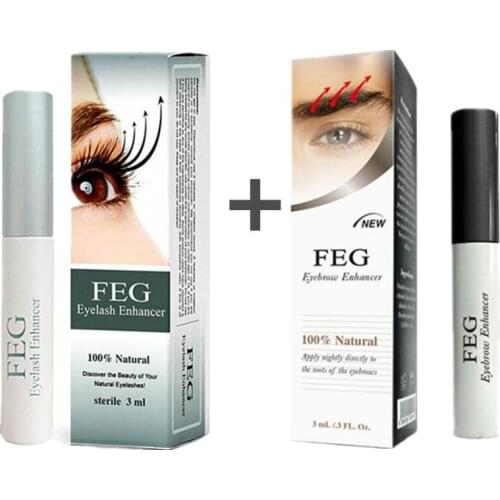 1PCS Eyelash Enhancer +1PCS Eyebrow Enhancer Help Eyelash Growing Serum Eyebrow Growth liquid