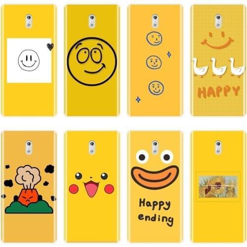 Yellow Cartoon Phone Case For Nokia2 Nokia3 Nokia5 Nokia6 Nokia 7 Plus X6 X71 Silicone Back Cover For Nokia 1 Plus 2 3 5 6 8 9