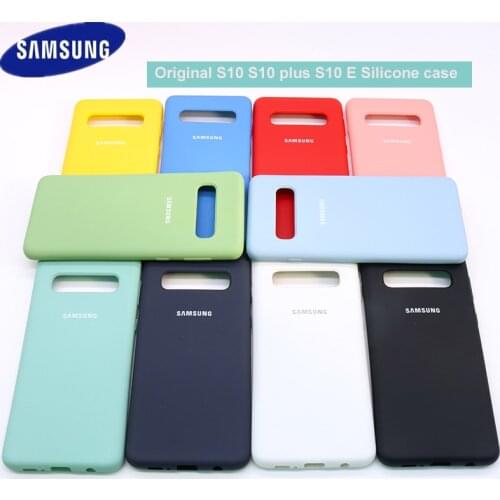Liquid Silicone Phone Case For Samsung Galaxy S10 Plus S10E Case Cover Silky Soft-Touch Protective Cover For Galaxy S10+ S10e