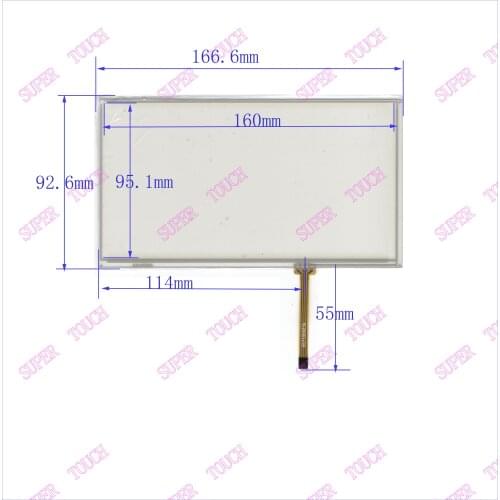 ZhiYuSun 3PCS/lot 167*92mm 7.1inch 4lines resistance screen this is compatible blass suitable 167*92