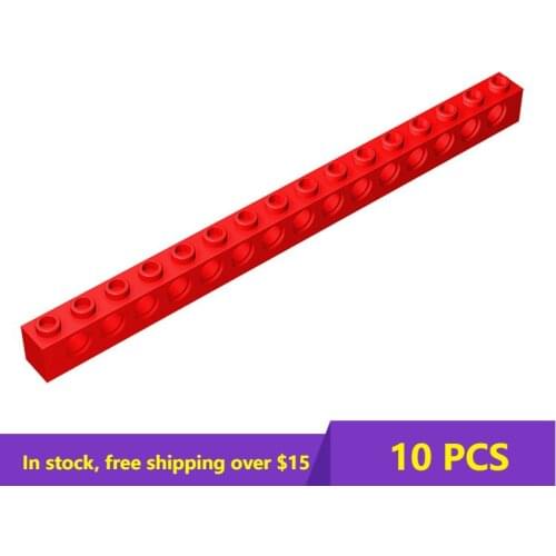 1PCS Bricks Compatible Assembles Particles 3703 High-t Brick 1x16 with Hole for Building Blocks Parts DIY Educational Gift Toy
