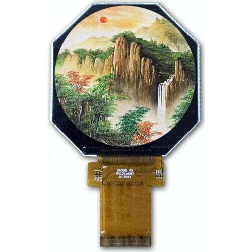 2.47 inch 480*480, ST7701S, full viewing angle, sunlight readable, round IPS LCD module, RGB interface