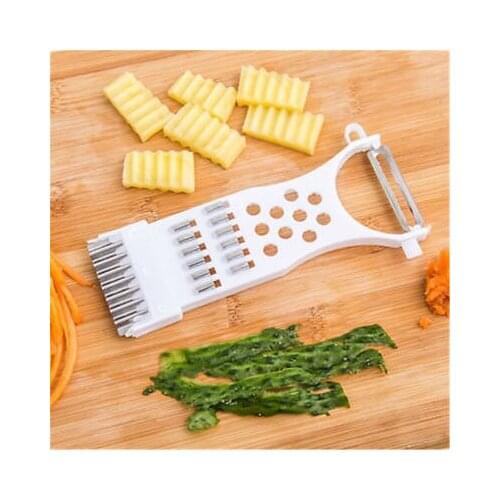 2018 Brief Plastic stainless steel Smiley Homey Magic Trio Peeler Vegetable Set Of One Multifuction Hot