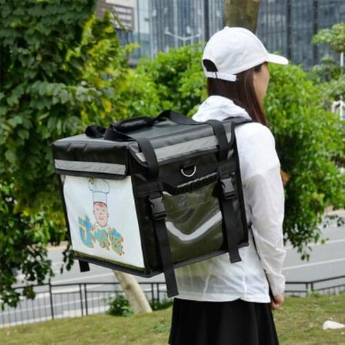 40/44L Extra Large Cooler Bag Car Ice Pack Insulated Thermal Lunch Pizza Bag Fresh Food Delivery Container Refrigerator Bag SD96