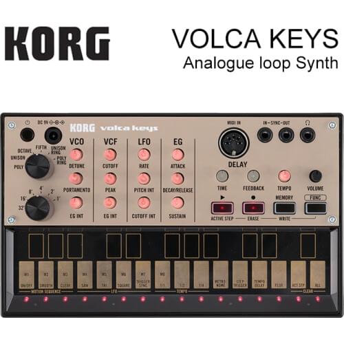Korg Volca Keys Analog Synthesizer Polyphonic Analog Sound Engine and Loop Sequencer