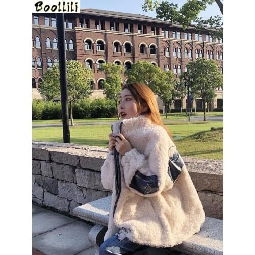Boollili Real Fur Coat 100% Wool Jacket Women Clothes 2020 Sheep Shearing Winter Coat Women Korean Fashion Parka Real Fur Tops