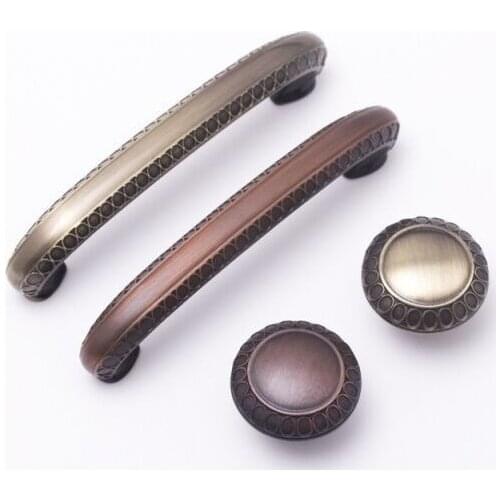 Kitchen cabinet door handle bronze drawer pull antique brass dresser cupbord door handle 96mm vintage furniture knob pull handle