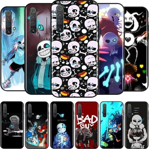 Undertale Sans Anime Silicone Cover For Realme V15 X50 X7 X3 Superzoom Q2 C11 C3 7i 6i 6s 6 Global Pro 5G Phone Case