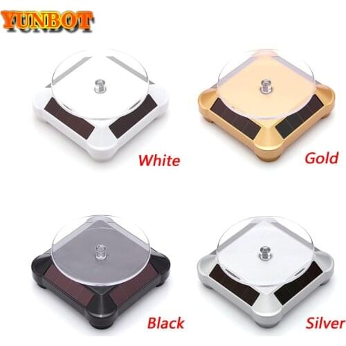 3D printer parts Solar Rotating Showcase Stand 360 Turntable For 3D printer model Display Showcase