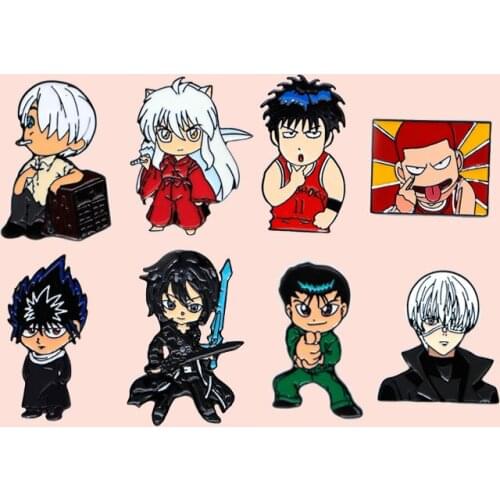 ZF2125 Anime Character Clothing Accessories Enamel Pin Brooch Creative Cartoon Denim Coat Lapel Badge Jewelry Gifts