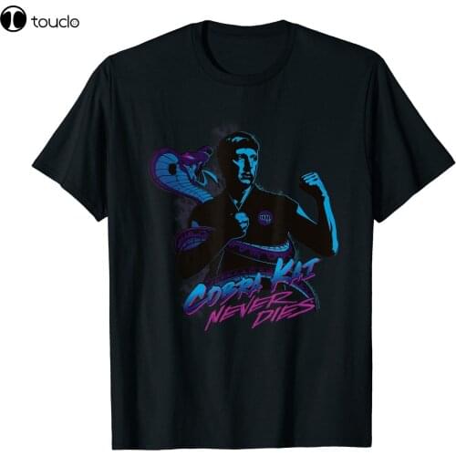 Johnny Lawrence Snake Cobra Kai Never Dies T-Shirt Black S-3Xl