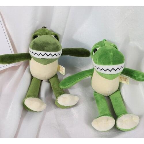 Exquisite 21cm Creative Long legs Big mouth Babble dinosaur scented plush toy pendant doll keychain Bag bed decoration kids gift