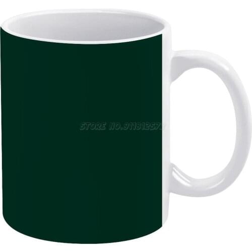 Ultra Deep Emerald Green-Lowest Price On Site White Mug To Friends and Family Creative Gift 11 Oz Mug Coffee Ceramic Mug Emerald