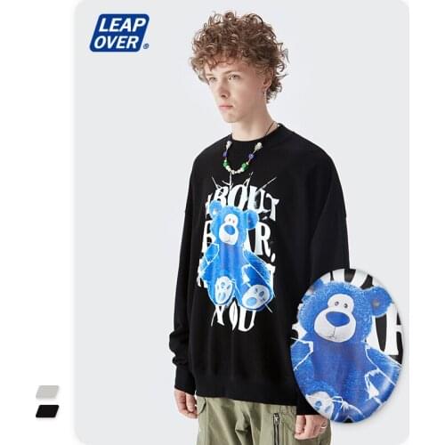 Модные мужские толстовки LEAP OVER China At AliExpress
