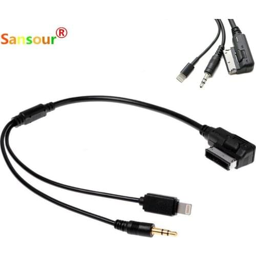 MDI AMI AUX iPhone5 5s 5c 6 & 6 plus a7 A8 P6 Music Interface AMI AUX Cable for Audi 2009-2014