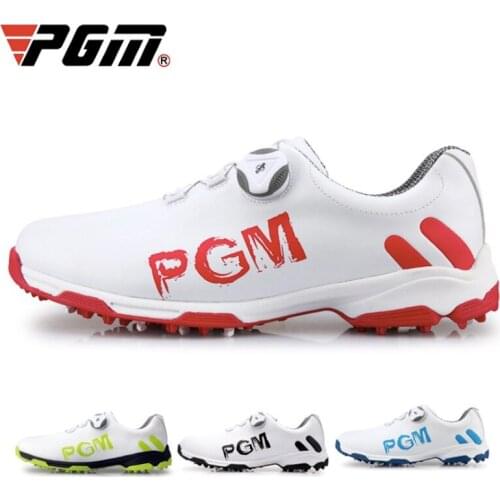 PGM Golf Mens Shoes Waterproof Fashion Sports Shoe Knobs Shoelaces Breathable Slip Resistant Sneakers XZ103 Wholesale