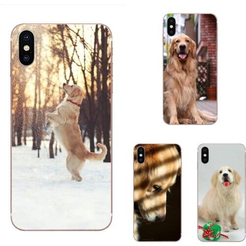For Samsung Galaxy S3 mini S4 Mini S5 Mini S6 Edge S7 Edge S8 Edge Plus S9 S10 S20 Plus Soft Case Covers Golden Retriever Dog