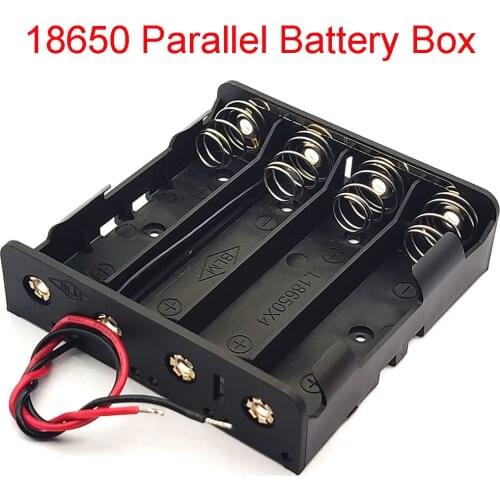 New 18650 Parallel Battery Box 18650 Power Bank Cases 4 18650 Battery Holder Storage Box Case 3.7V DIY 67-72mm Battery