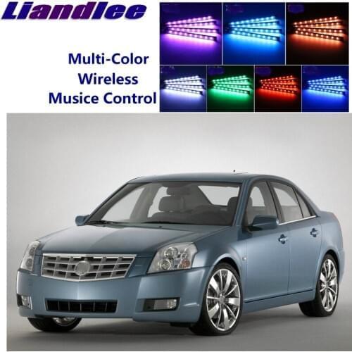 LiandLee Car Glow Interior Floor Decorative Atmosphere Seats Accent Ambient Neon light For Cadillac BLS