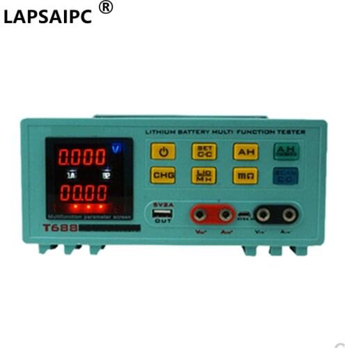 Lapsaipc T688 Battery Tester 18650 Lithium Battery Pack Battery Capacity Aging Discharge Tester Internal Resistance Test