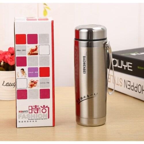 360ml Stainless Steel Vacuum Flask Portable Bachelor Cup Sling Insulation Pot Outdoor Sports Cup Straight Cup Thermos Bottle