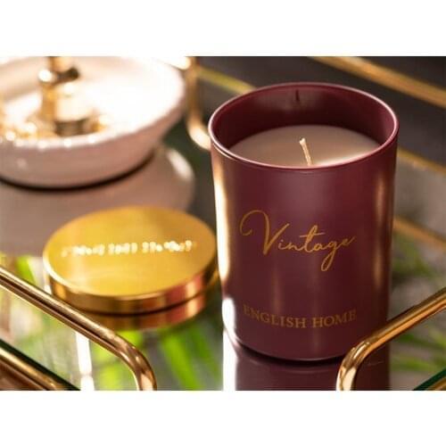 English Home Vintage Candle 8,9x8,3x7,8cmBej candles and scents свечи и ароматы velas y aromas