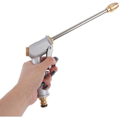 High Pressure Water Spray Gun Metal Brass Nozzle Hose Pipe Lawn Car Wash Gun Washer Water Jet Garden House Car Cleaning Tools
