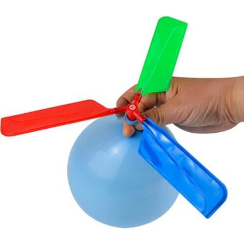 1Pc Air Balloon Helicopter Toy Funny Balloon Ortable Outdoor Helicopter Flying For Kids Birthday Party Childrens Day Gift