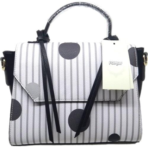 Women new stripped handbag fashion version of the portable tote bag Boston bag high quality free shipping