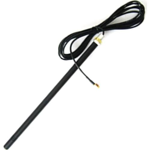 1PC 433Mhz Antenna 3dBi 250mm With SMA Male Connector Omni Screw Radio Antenna 2M Extension Cable
