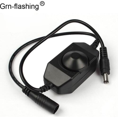 1Pcs Mini DC12-24V LED Dimmer Brightness Adjust Switch Dimmer Controller for 3528 5050 5630 Single Color LED Strip Light