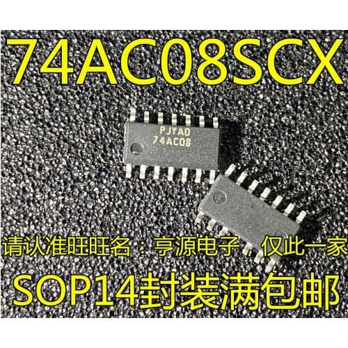 10PCS 74AC08 74AC08SCX AC08 SOP14 IC