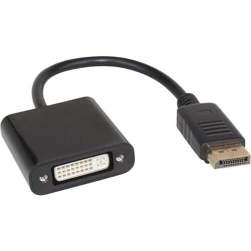 100pcs/lot* Thunderbolt Display Port DisplayPort DP Male to DVI Female Converter Cable Adapter PC Laptop