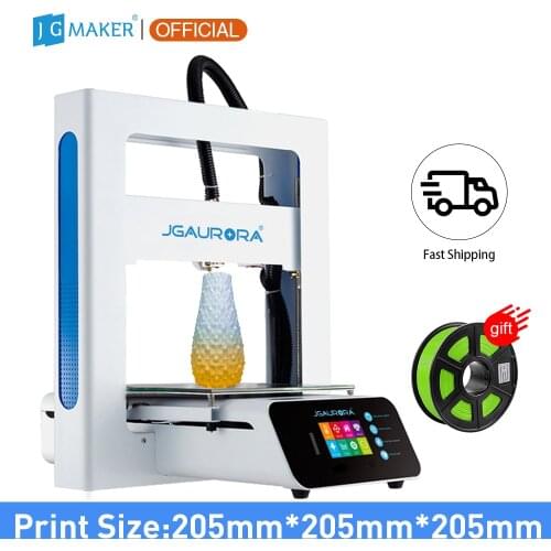 JGMAKER A3S 3D Printer Fully Metal Easy Assembly High Accuracy Print Size 205*205*205mm Print PLA Filament Free Gifts JGAURORA