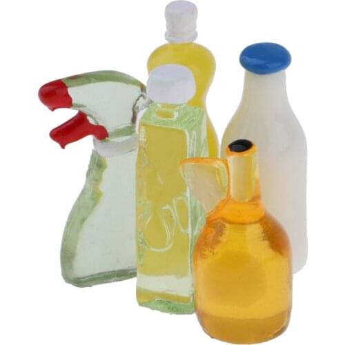 5pcs 1/12 Or 1/6 Scale Dollhouse Miniatures Kitchen Set Doll House Accessories