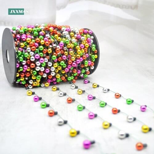 50M Tree Colorful Bulb Mini String Lights Not Glowing Christmas Decoration DIY Necklace Decoration Garland Home Decoration Gift