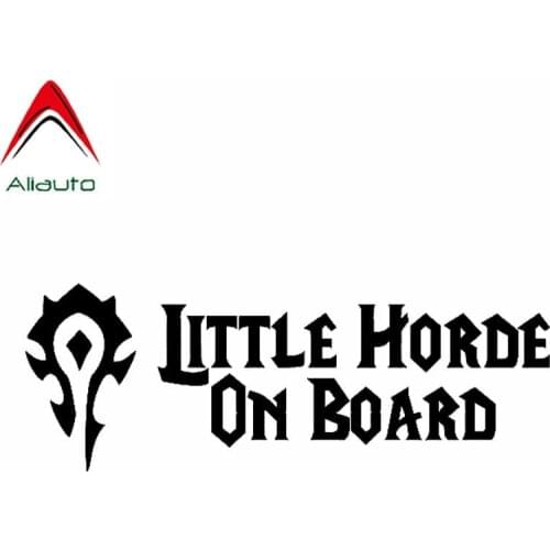 Aliauto Personality Car Sticker Little Horde on Board Auto Decorative PVC Decal for Lada Opel Astra J Kia Rio 3 Mustang,13cm*5cm