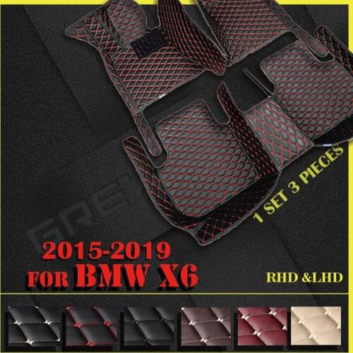 Car floor mats for BMW X6 F16 2015 2016 2017 2018 2019 Custom auto foot Pads automobile carpet cover