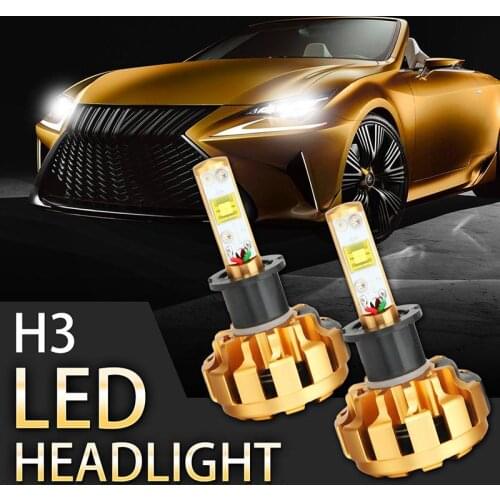 AUXBEAM 2 Pcs 60W Car LED Headlight Bulbs 6000lm 6000K Auto Headlamp CREE Chip H1 H3 H7 H11 9005 9006 Led Light Fog lamp