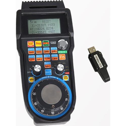 1pc New Wireless Mach3 MPG Pendant Handwheel for CNC Mac.Mach 3, 6 axis USB handheld unit Industrial remote control